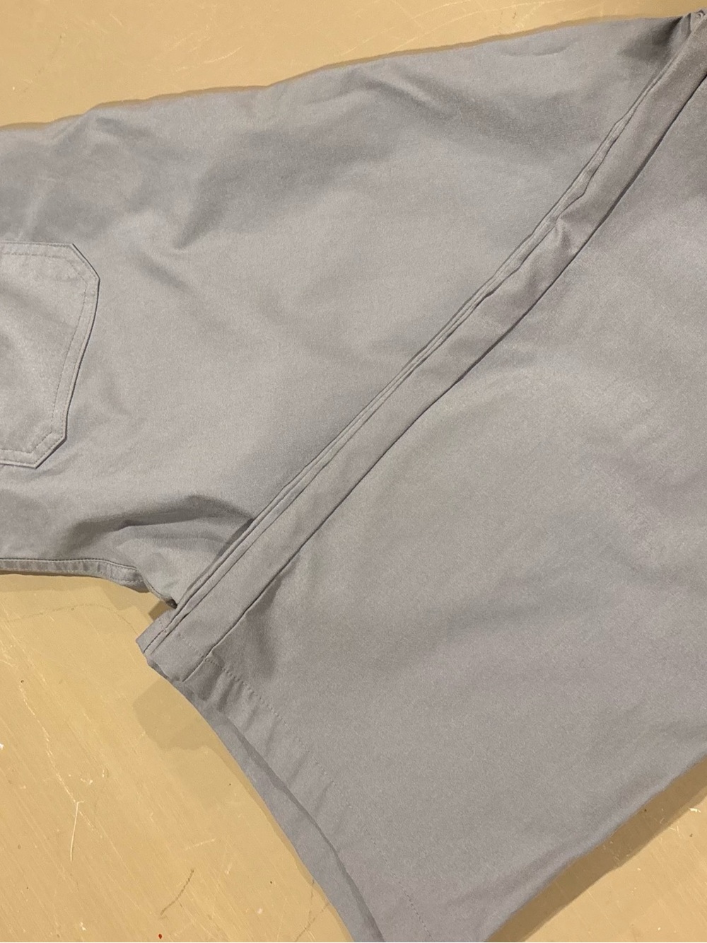 OPI Light Gray Elastic Waist Track Pants with Drawstring - Picture 3 of 3